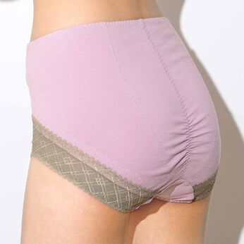 flufeel | 吸汗速乾安心のヌーディー お尻流れショーツ3L6L