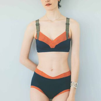 flufeel | 幅広ストラップ軽やか安定盛らずに整うブラショーツ