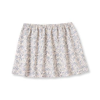 flufeel | おしゃれに体形カバー大人 の小花柄重ね着風付けすそ