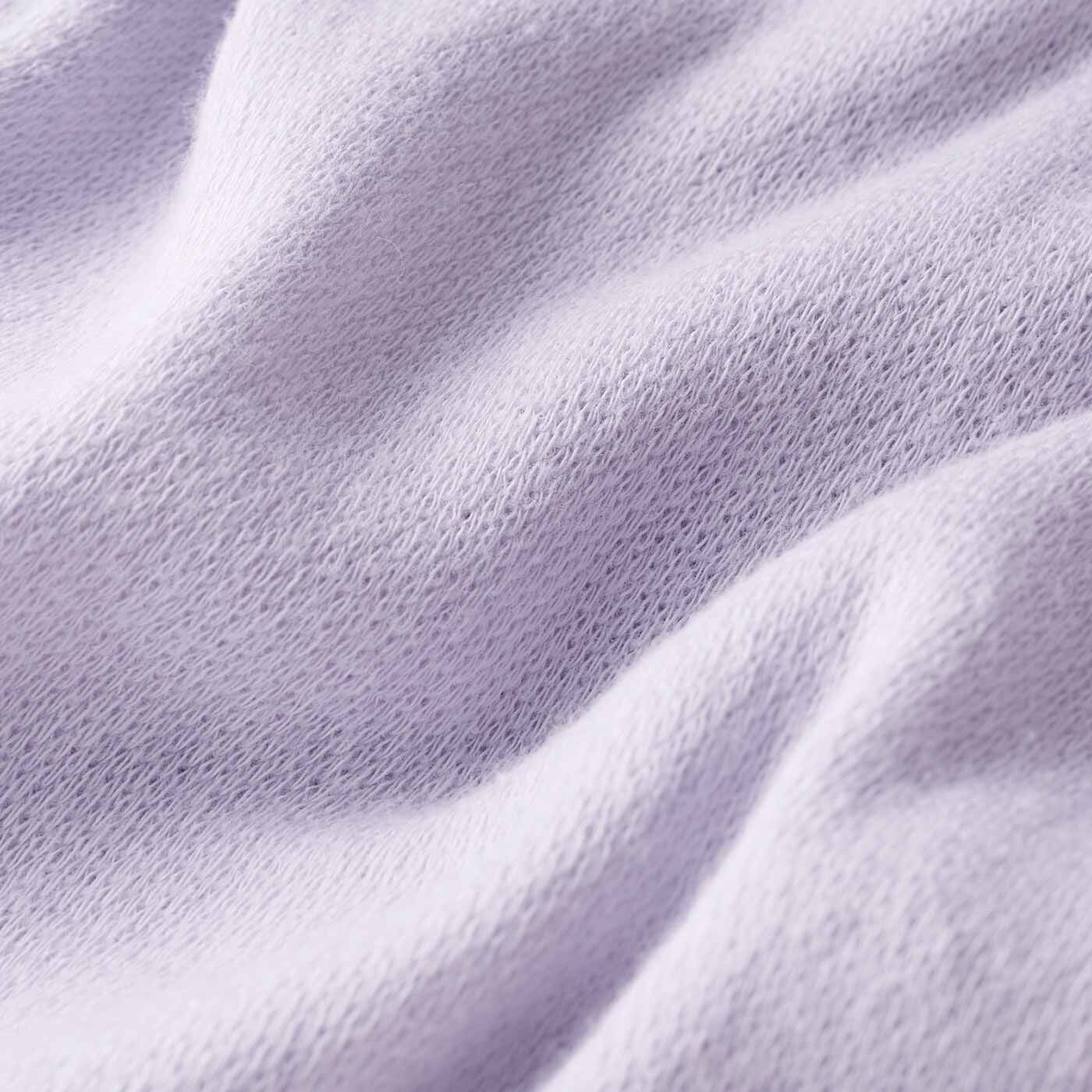 フラフィール|ぐーんとのびてヒップすっぽり ラベンダーカラー綿混ショーツの会|ストレッチ素材で伸縮性抜群。肌に当たる表面は綿素材。