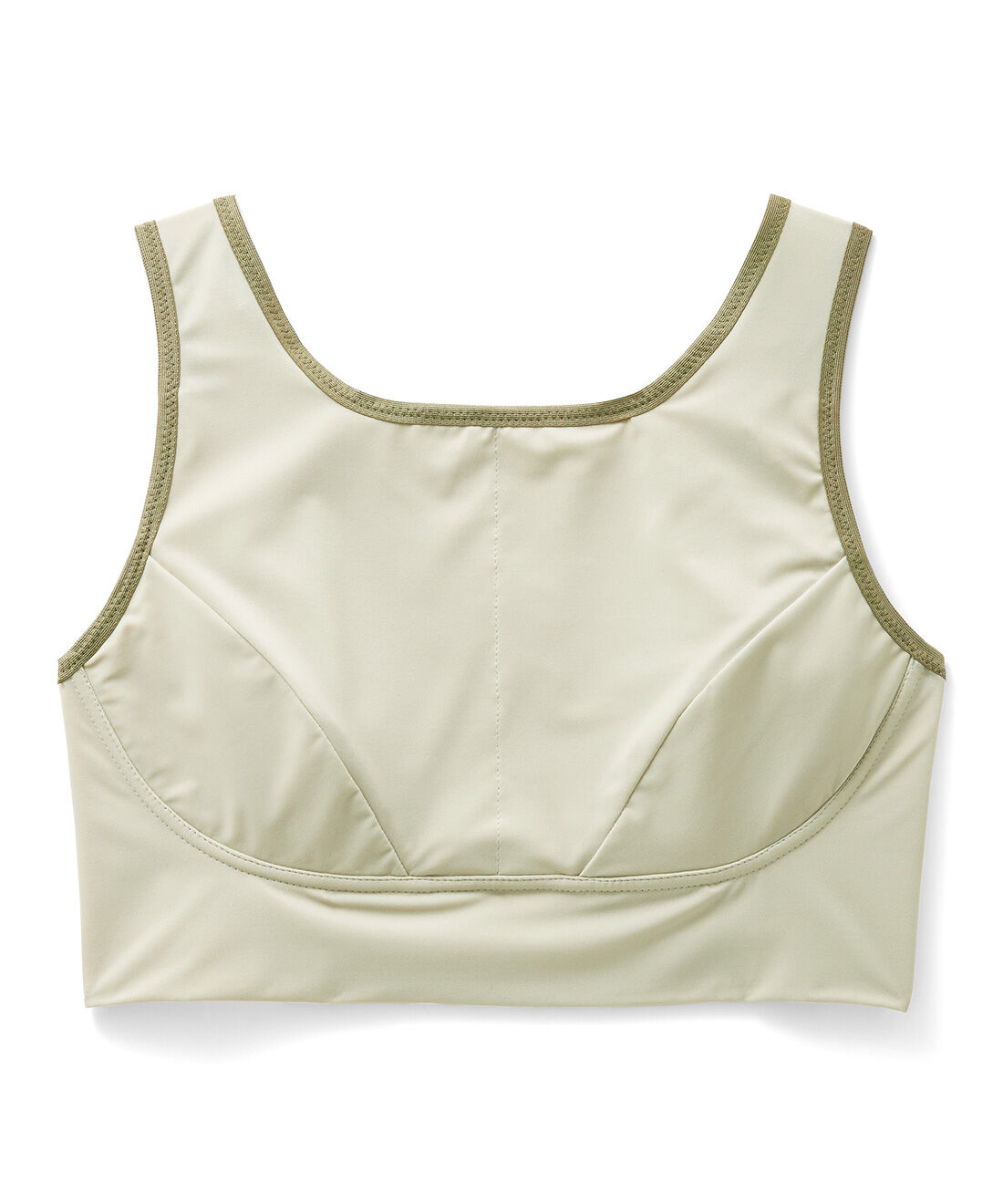 flufeel|リブ イン コンフォート×フラフィール 乾きやすい＆透けにくい すっきり着こなす おしゃれ上手なフラットブラの会|カーキ