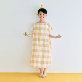 flufeel | 着るバスタオルくすみチェック１３０ー１５０