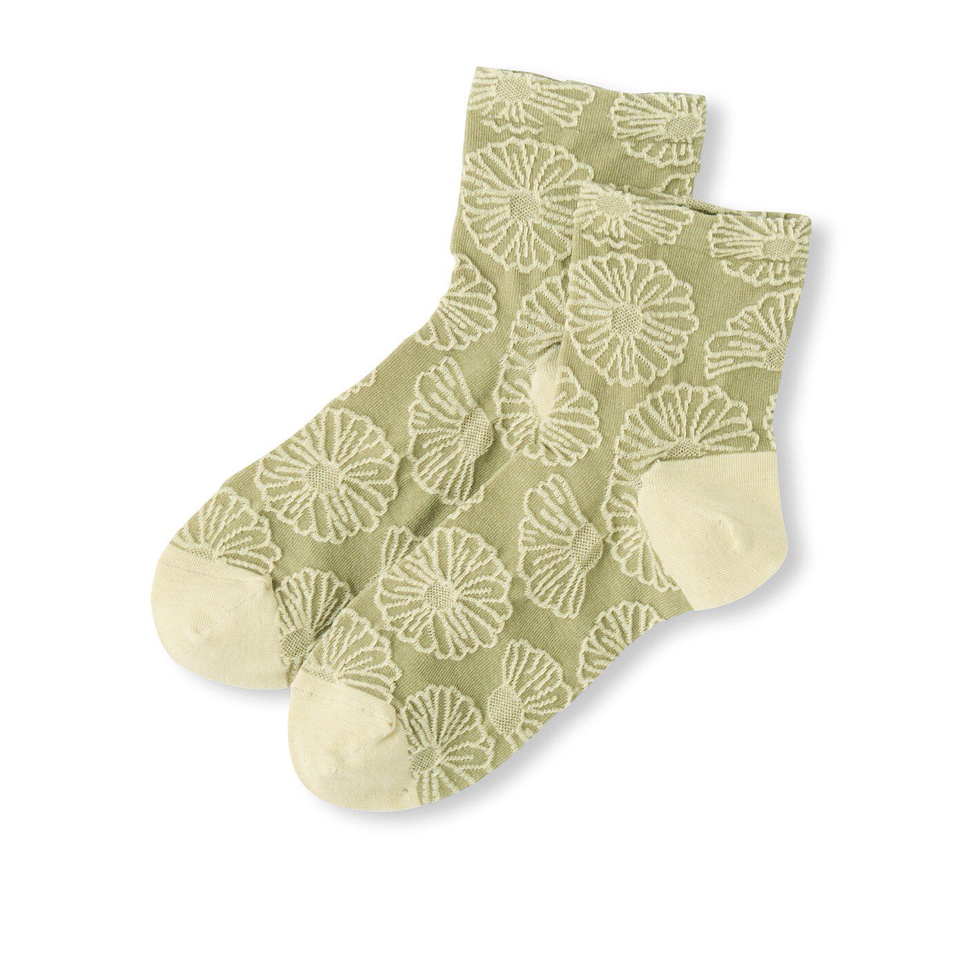 flufeel［フラフィール］|FOOD TEXTILE糸を使った　カラフルやさしい気持ちになる　華やぎソックスの会|〈抹茶〉　石臼引き後のふるい掛け時に不ぞろいなものや残ったものを再活用。