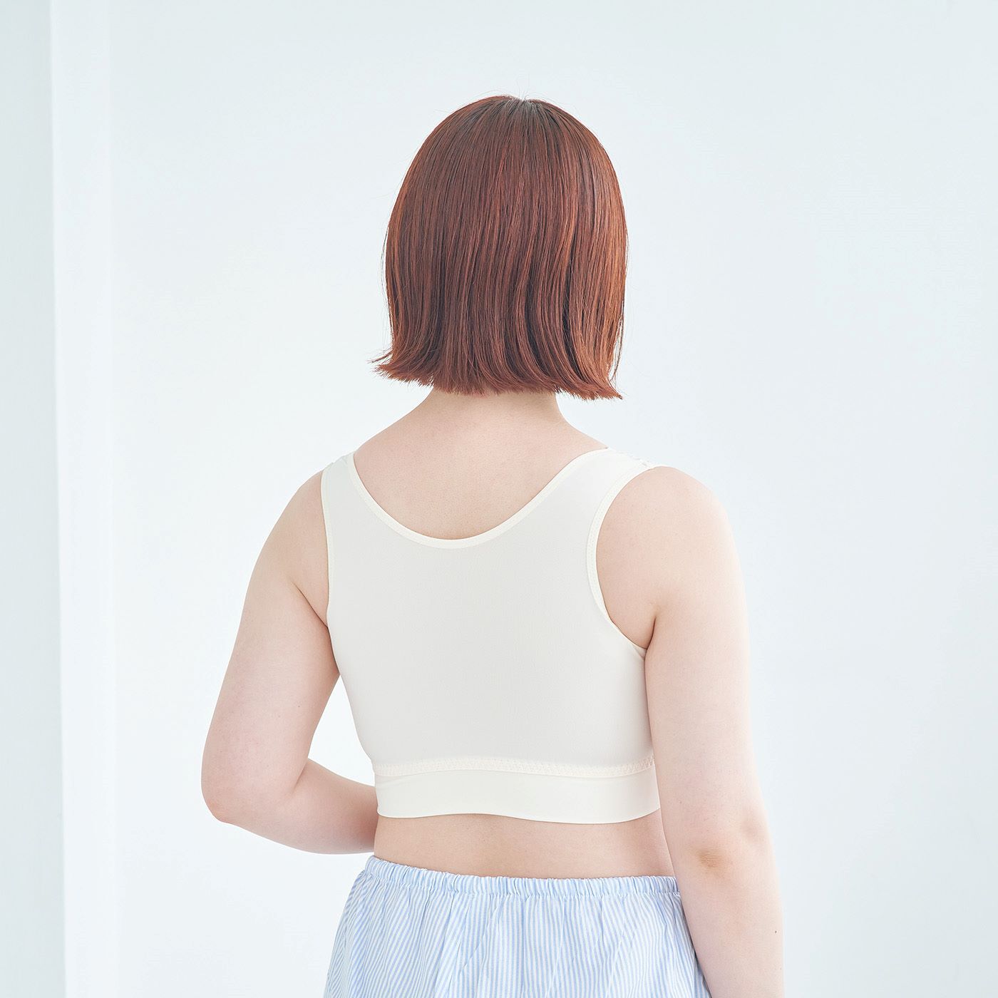 flufeel［フラフィール］|吸汗速乾で寝汗も快適 まあるくバストをホールド 麗しいレースのナイトブラ〈3L～5L〉の会|サイズ展開豊富なこちらのアイテムをプラスサイズモデルさんに着用してもらいました。