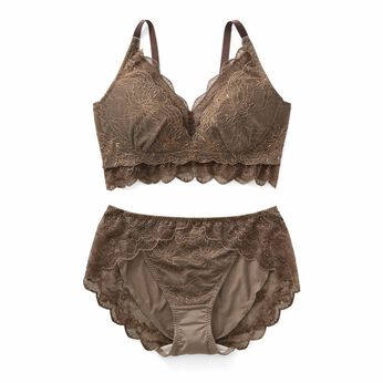 flufeel | 肌にシルクのご褒美澄んだ夜空ラメ糸ブラ＆ショーツ