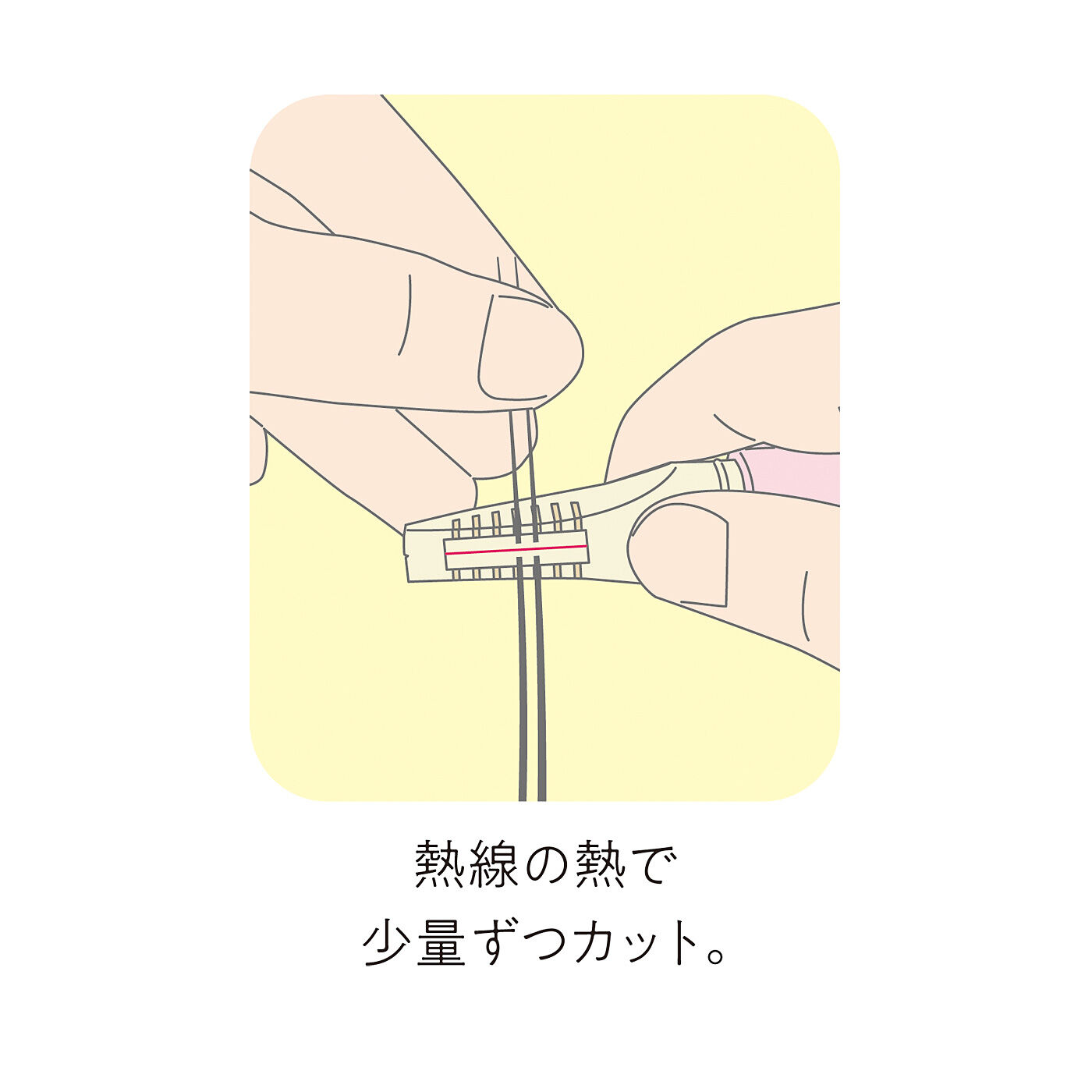 flufeel［フラフィール］|気になるボリューム　ちくちくなしで整えて！　Vライントリマーヒートカッタータイプ〈ホワイト〉