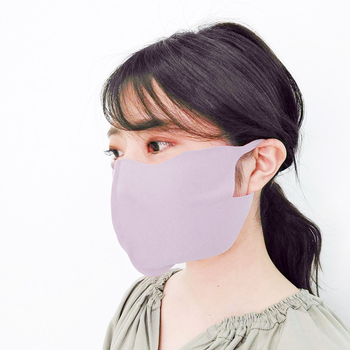 フラフィール|マスクストレス軽減！　縫い目なしのびのびさらり綿混布マスク