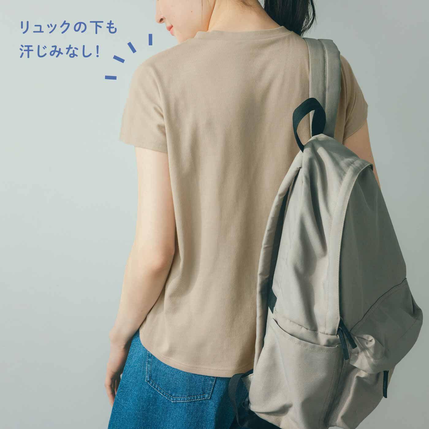 flufeel|【7月分以降お届け】わき、背中、胸もとの汗じみ対策に さわやかに着まわし力上がるフレンチスリーブトップスの会