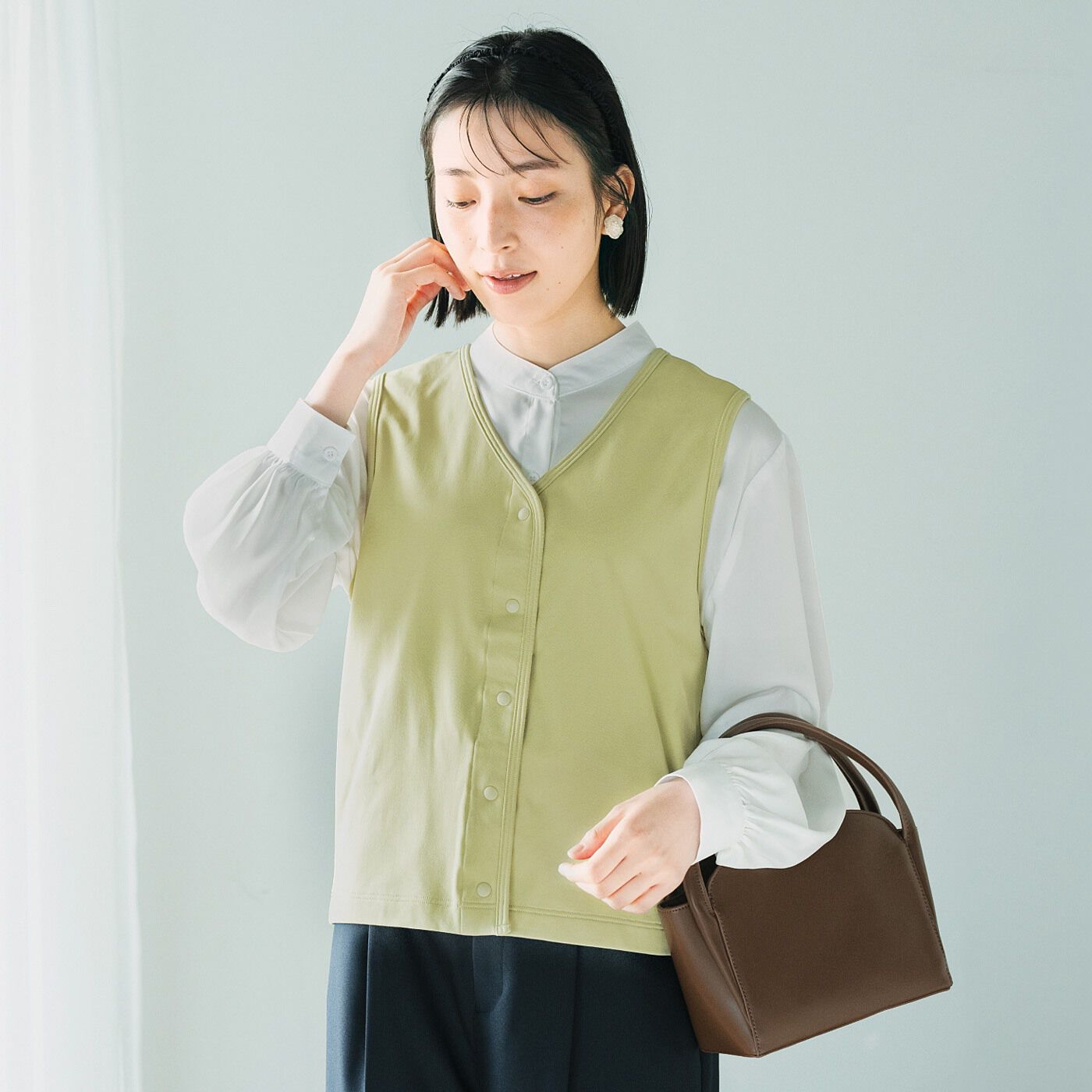 flufeel|寒くない着ぶくれない　裏起毛＆防風素材で伸びやかな着心地の前後2-WAYベストの会