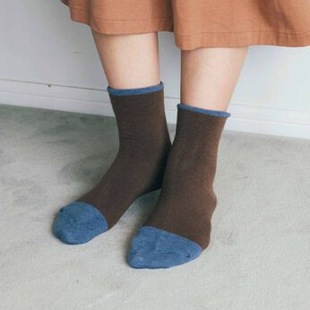 flufeel | シルク90％重ねばきいらず二重編みソックス