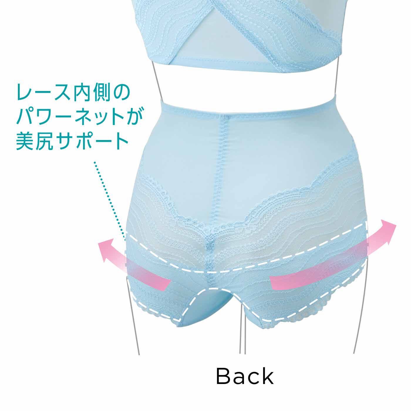 flufeel|丹田意識でからだ美バランスヒップサポートヨガ気分ショーツ〈レース〉