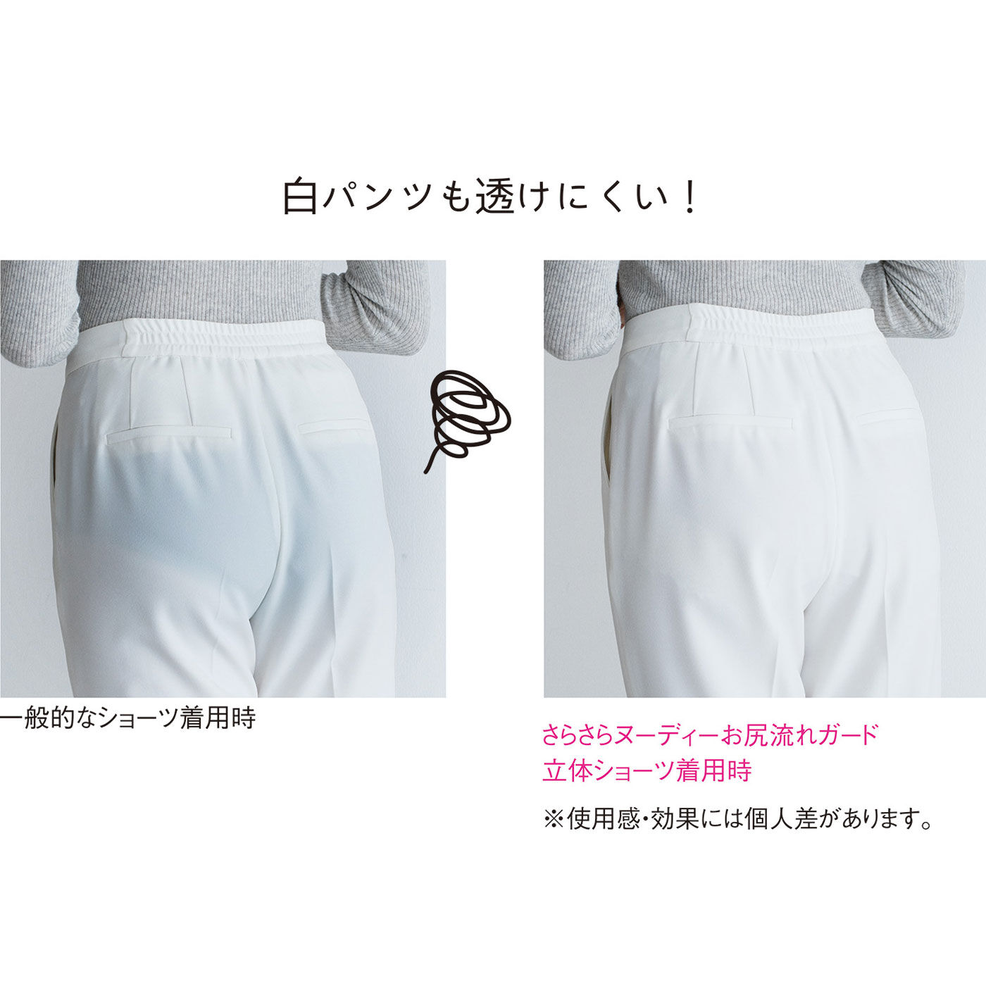 お尻透けナプキン さらさらヌーディー お尻流れガード立体ショーツの会｜flufeel[フラフィール]｜フェリシモ【公式通販】