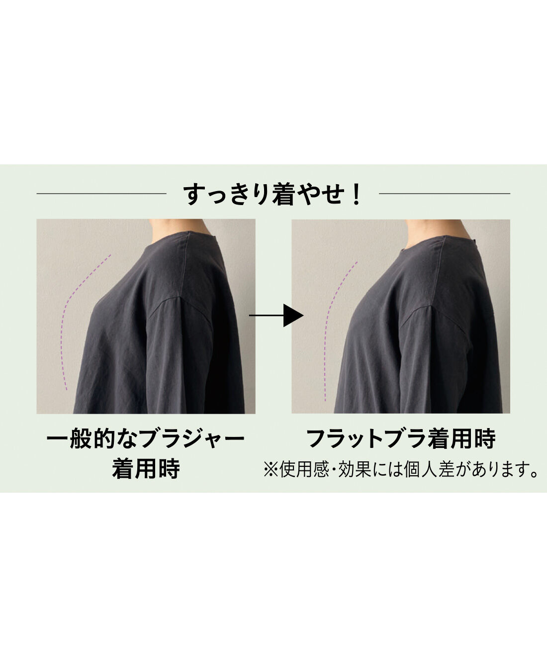 flufeel|リブ イン コンフォート×フラフィール 乾きやすい＆透けにくい すっきり着こなす おしゃれ上手なフラットブラの会