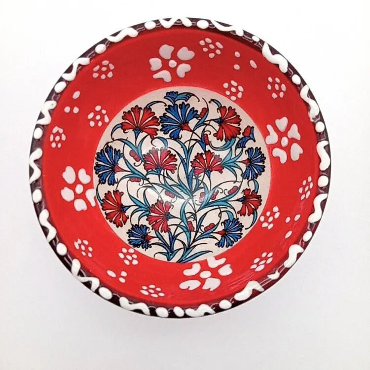 フェリシモの雑貨 Kraso|陶器Print Bowl（S）Red