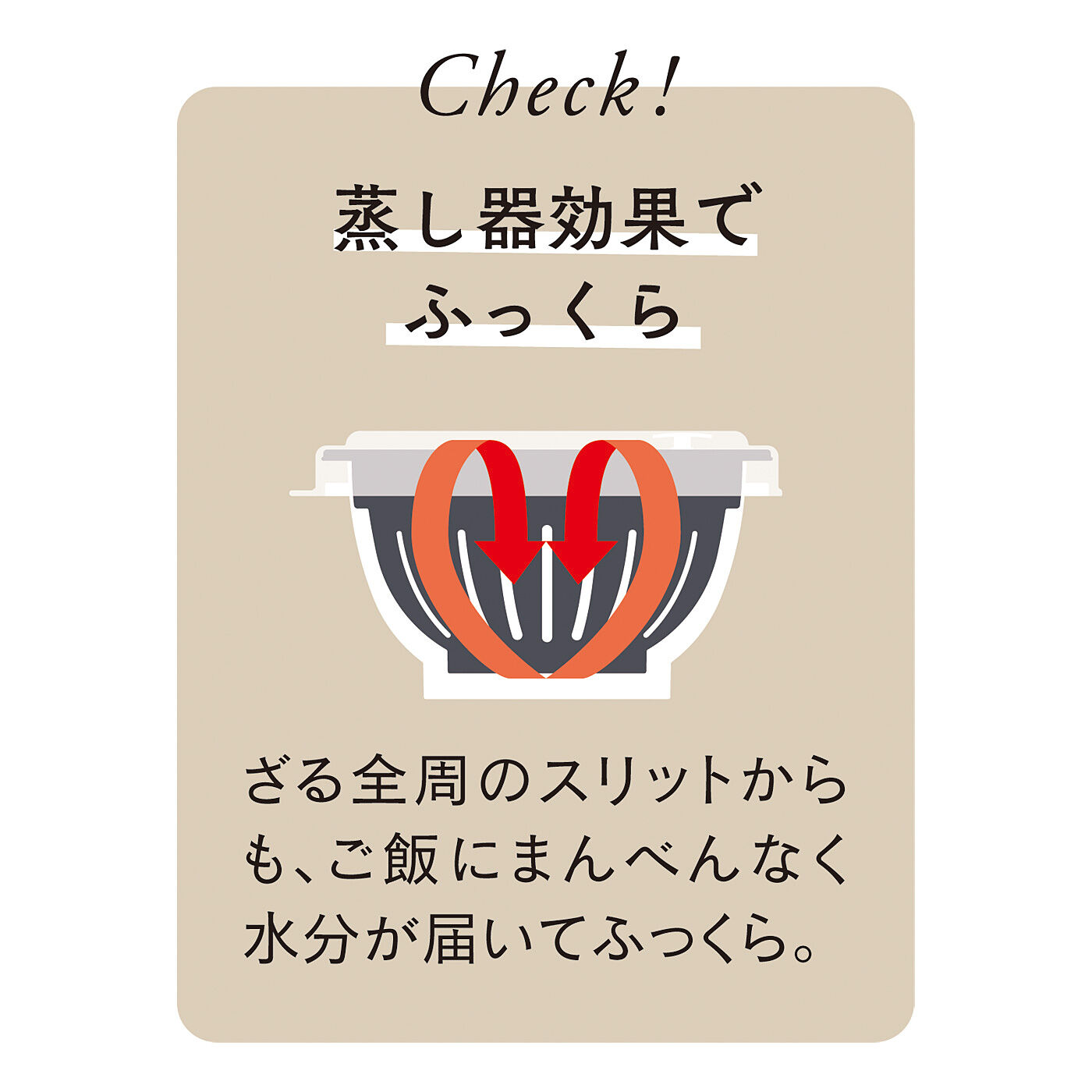 フェリシモの雑貨Kraso［クラソ］|エスキューブキッチンズ　チンしてご飯ふっくら　茶わんにポンッとよそえる　おわん形レンジ容器の会