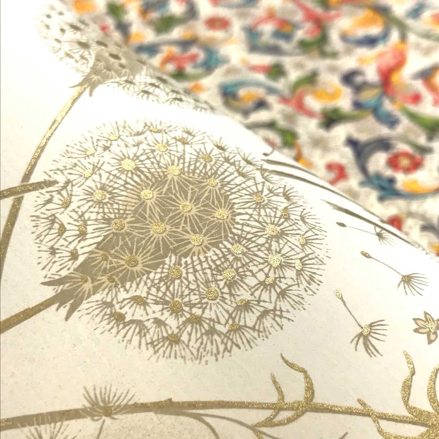 フェリシモの雑貨 Kraso|イタリアの老舗 ROSSI 社の美しいＡ４装飾紙10枚セット|お申込みタイプ１　植物をモチーフにした「クラシック」。ゴールドが特に美しいんです。感動もの。