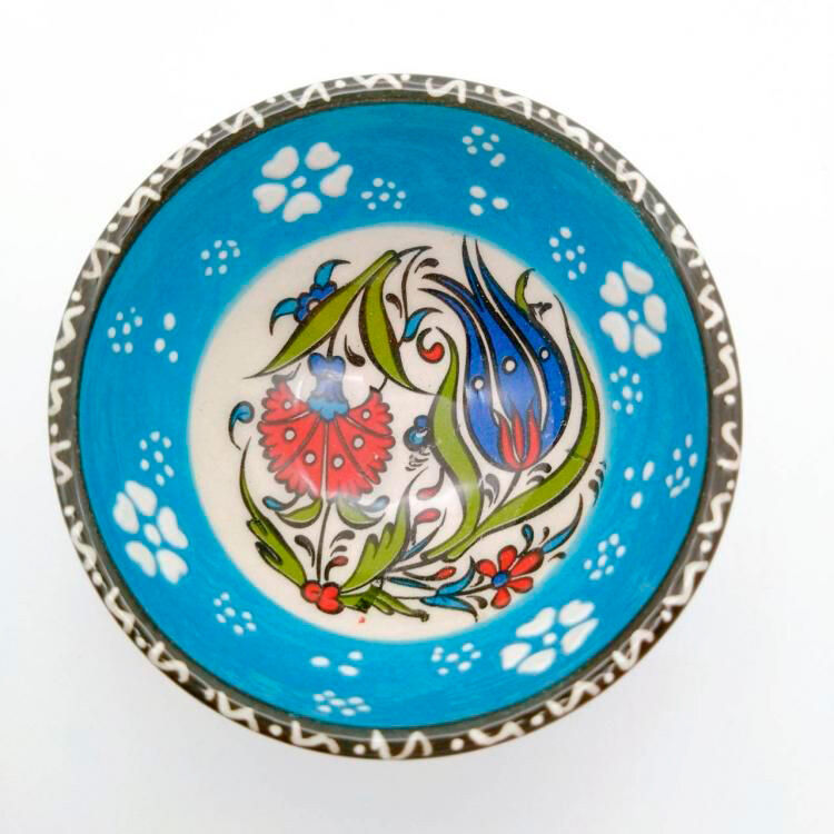 フェリシモの雑貨 Kraso|陶器Print Bowl（S）Light Blue