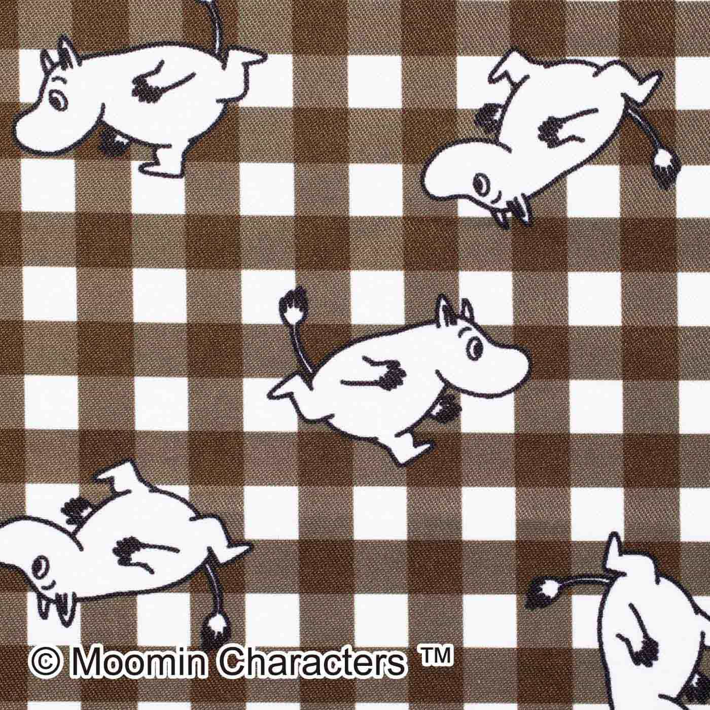 MOOMIN ムーミン モノクロ刺しゅう 帆布バルーントートバッグの
