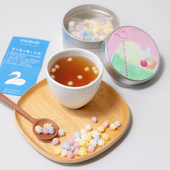 フェリシモの雑貨 Kraso | 新潟のお菓子「浮き星」 炭ミルク＆ミックス16