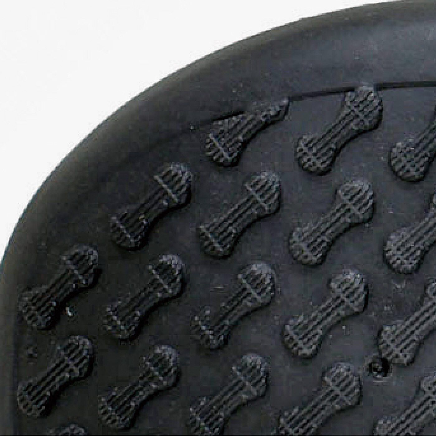 フェリシモの雑貨 Kraso|UP.de　リゲッタカヌー　履き心地にこだわったレインブーツ〈ブラック〉|靴底は隠れロゴマークの凹凸で滑りにくい仕様。