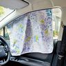 車用UVカットマグネットカーテンセット〈フラワー〉