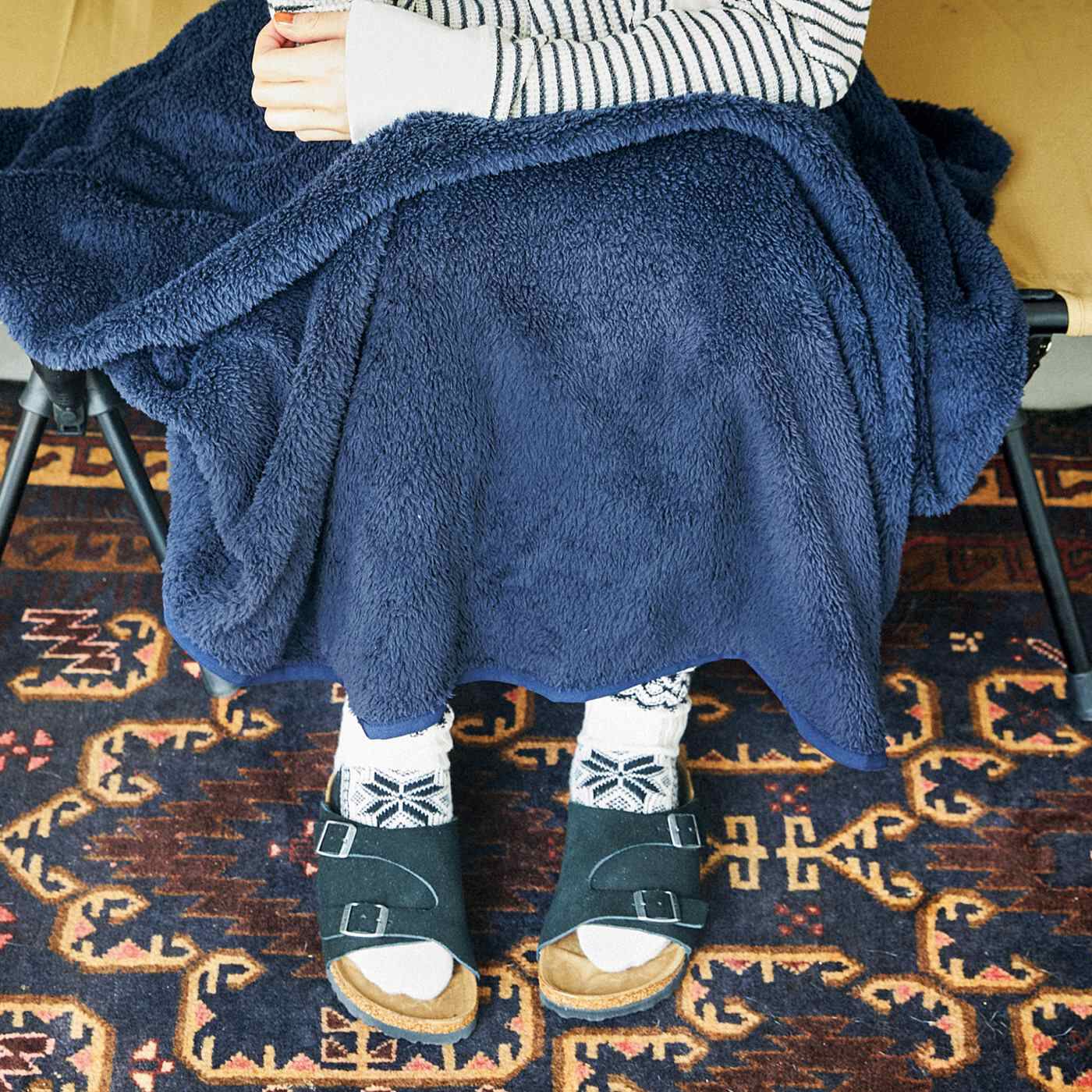 フェリシモの雑貨 Kraso|USEDo　家でも外でもあたたか　ウェアラブルブランケットの会