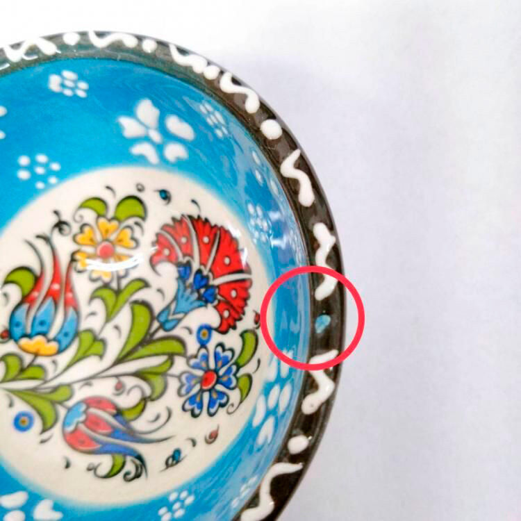 フェリシモの雑貨 Kraso|陶器Print Bowl（S）Light Blue