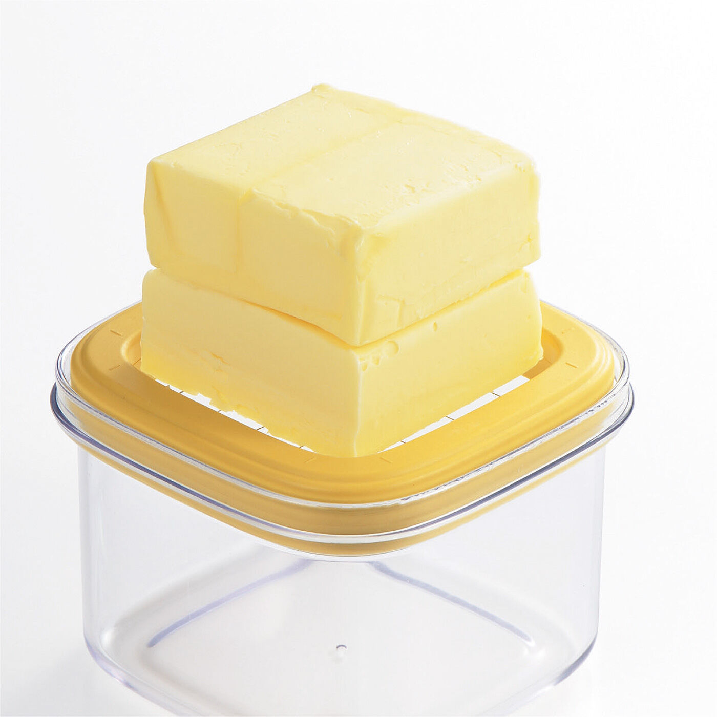 フェリシモの雑貨 Kraso|約５gにカット＆保存！　使うたびに切る手間いらずのバターカットケース|ワイヤープレートの上にバターを重ねてセットします。