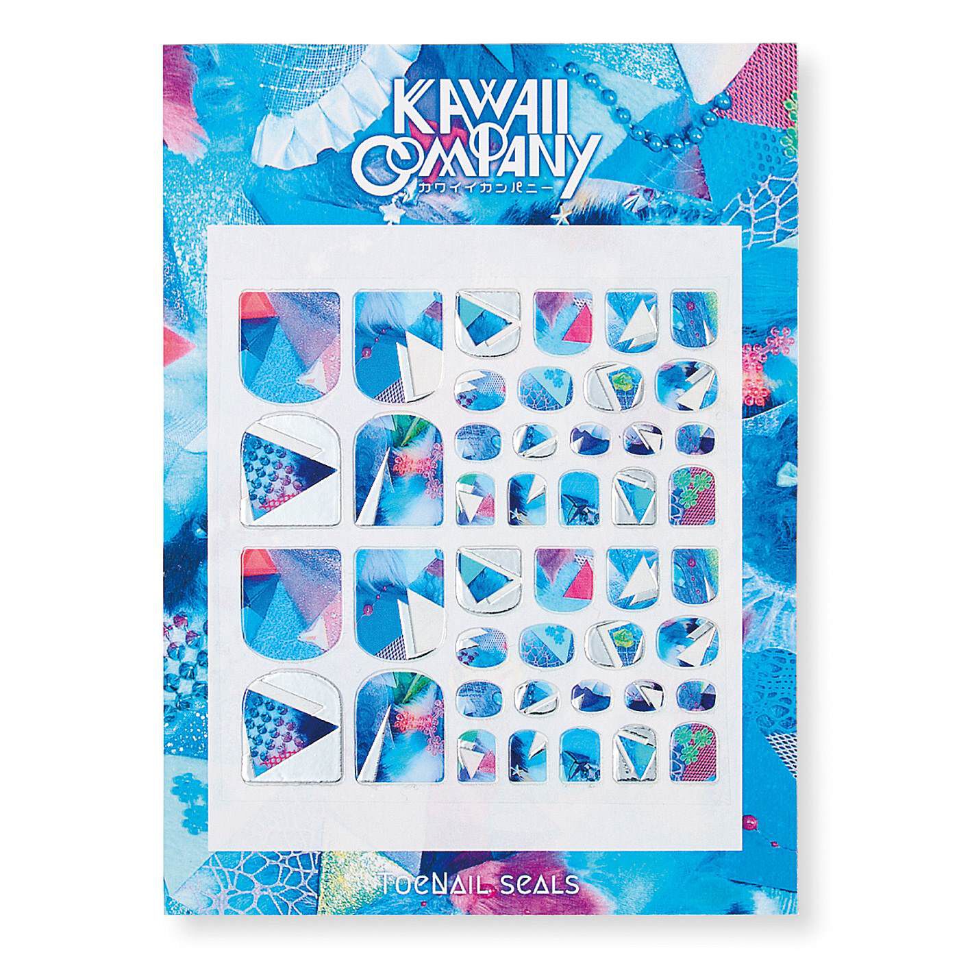 フェリシモの雑貨 Kraso|KAWAII COMPANY　色とギラギラと透け感がカワイイ つま先を彩るフットネイルシールの会|〈triangular soda〉