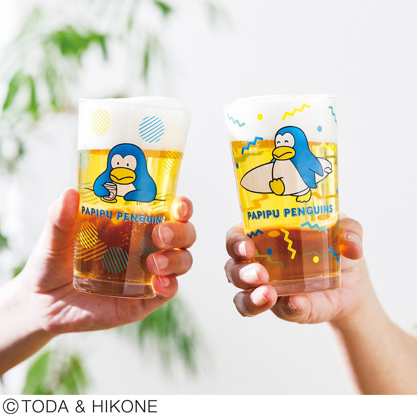 フェリシモの雑貨 Kraso|パピプペンギンズ　レトロポップグラスの会|ビールを入れるのにもピッタリなサイズ感！