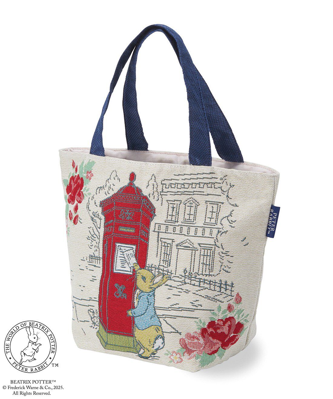 フェリシモの雑貨 Kraso|ピーターラビット（TM）　物語のワンシーンに思いを馳せる　ゴブラン織りまち付きバッグの会|〈ローズパーク〉