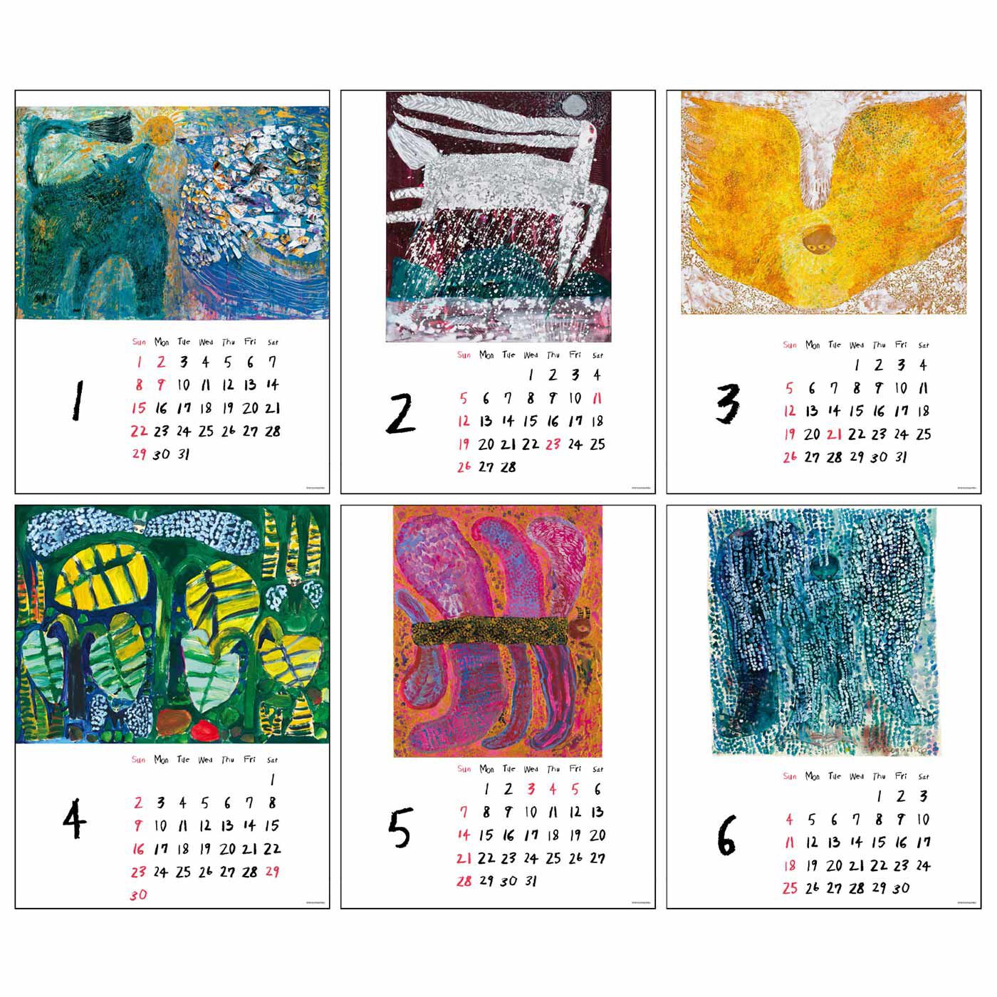 フェリシモの雑貨 Kraso|【数量限定】ミロコマチコ　壁掛けアートカレンダー2023