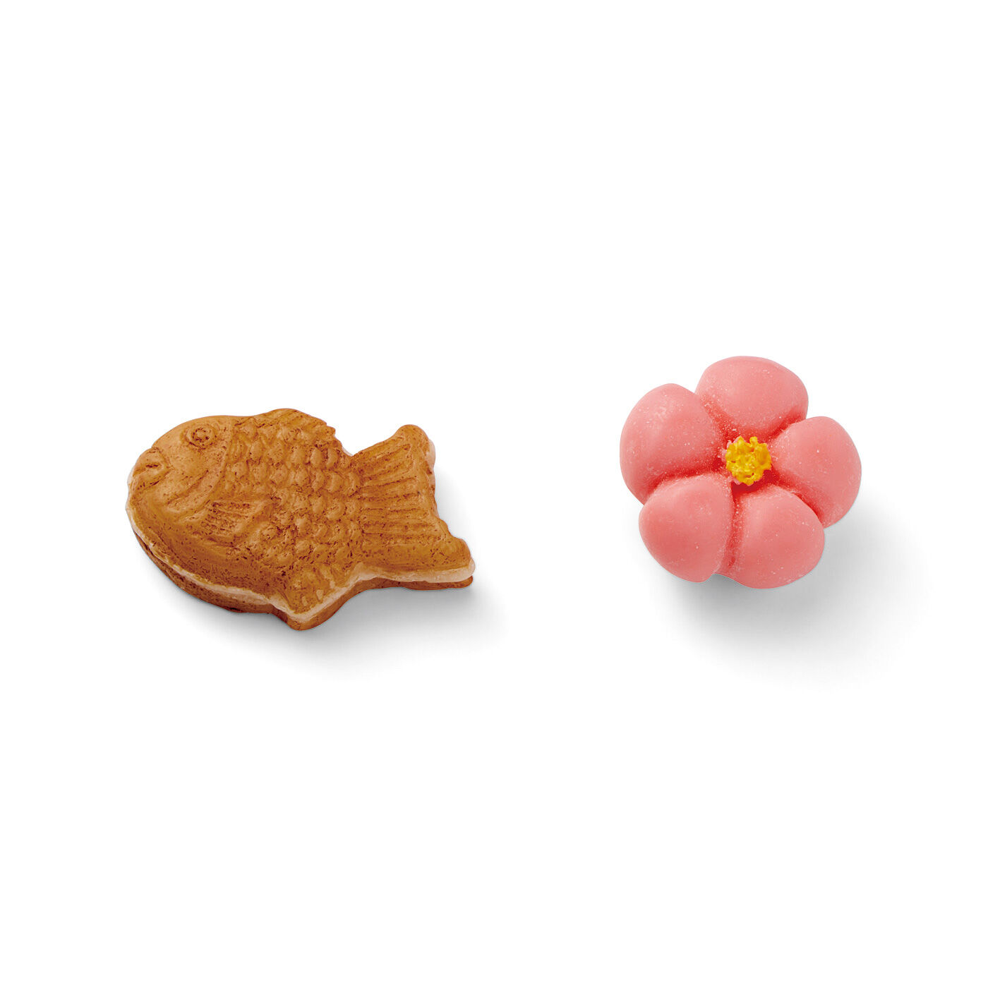 フェリシモの雑貨Kraso［クラソ］|四季を愛（め）でながら日本伝統菓子文化を楽しむ　ミニチュア和菓子12種類のマグネットコレクションの会|〈たい焼き＆梅〉