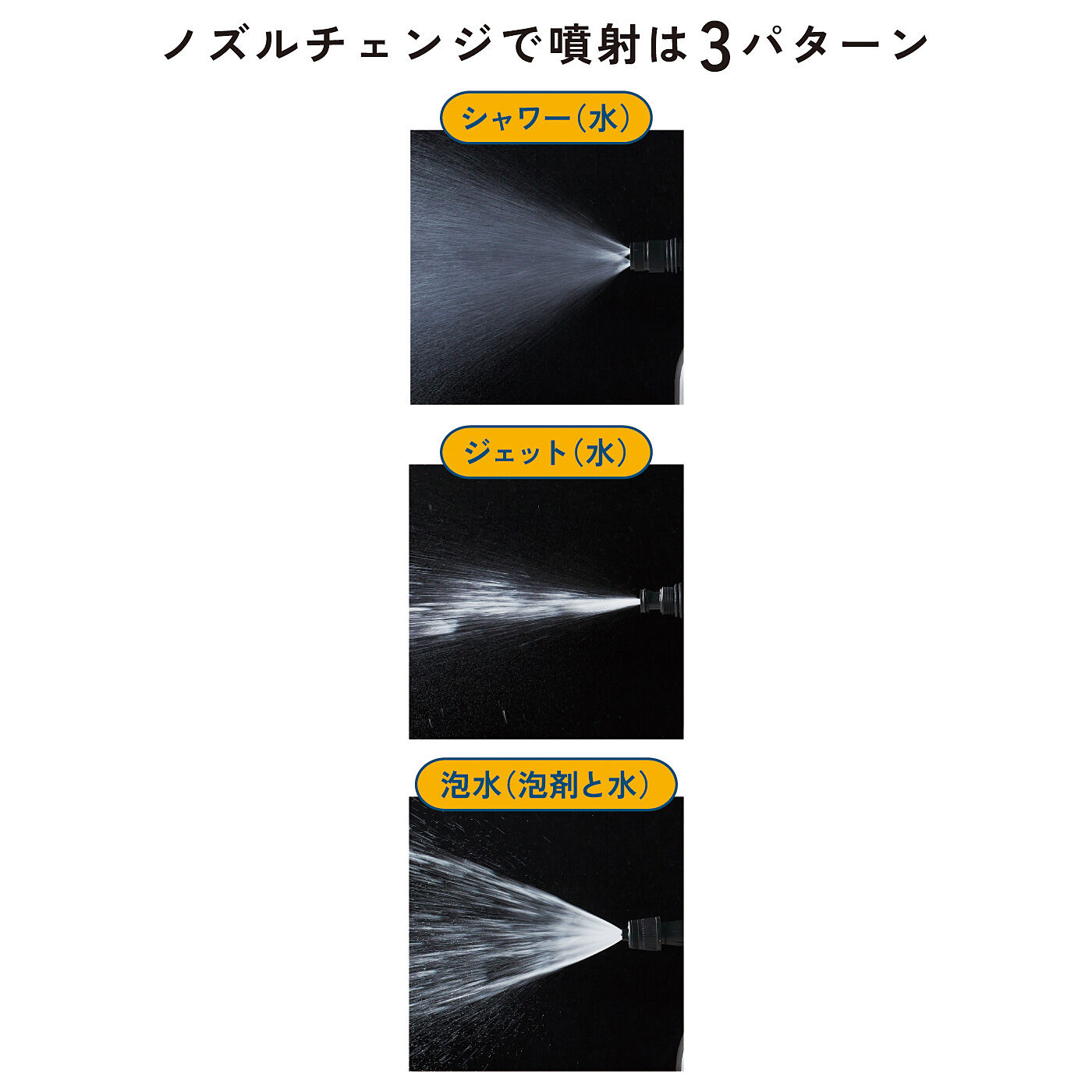 フェリシモの雑貨Kraso［クラソ］|電源いらずのポンプ式蓄圧洗浄クリーナー