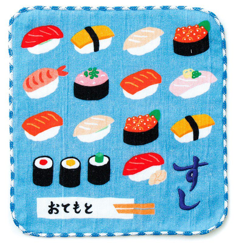 フェリシモの雑貨 Kraso|ニューレトロ　よいこのミニタオル　めでたい食べ物２枚セット