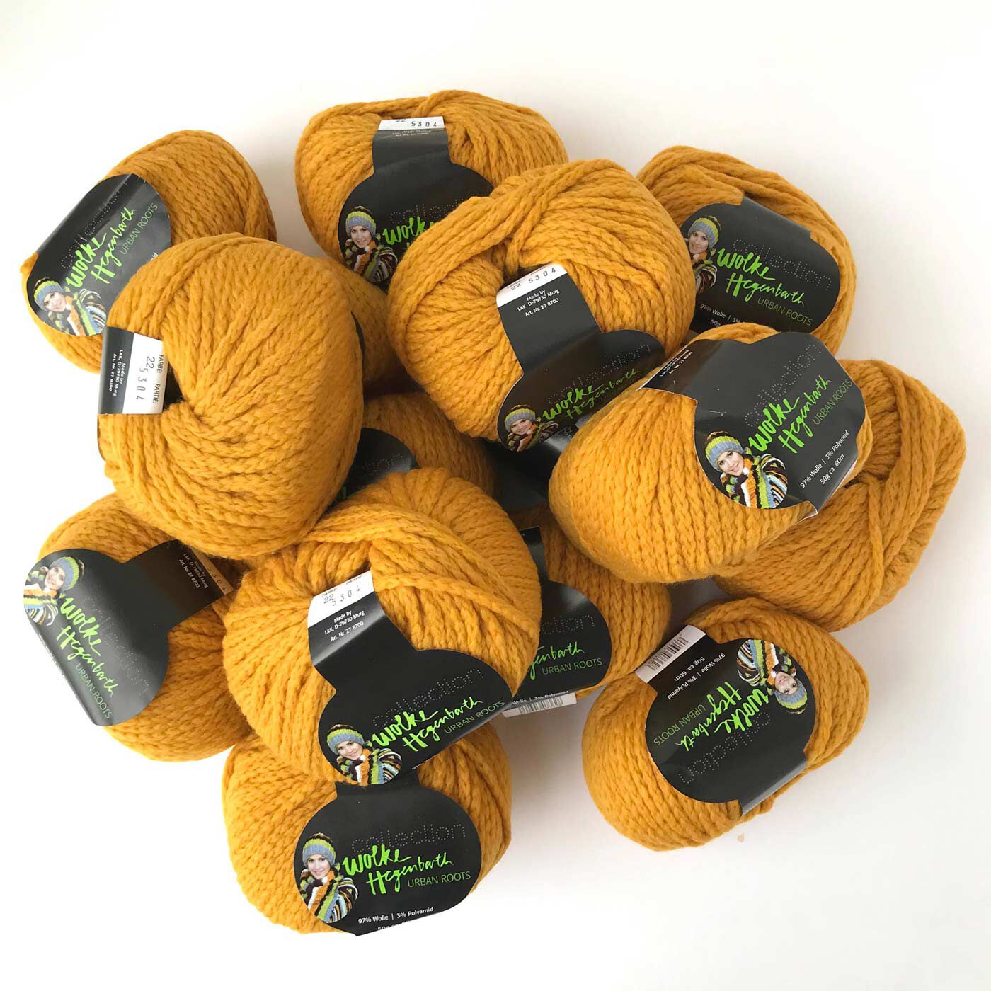 フェリシモの雑貨 Kraso|Urban Roots　毛糸50g×15玉セット〈セーターの簡単レシピ付き〉|お申し込みカラー2：マスタード