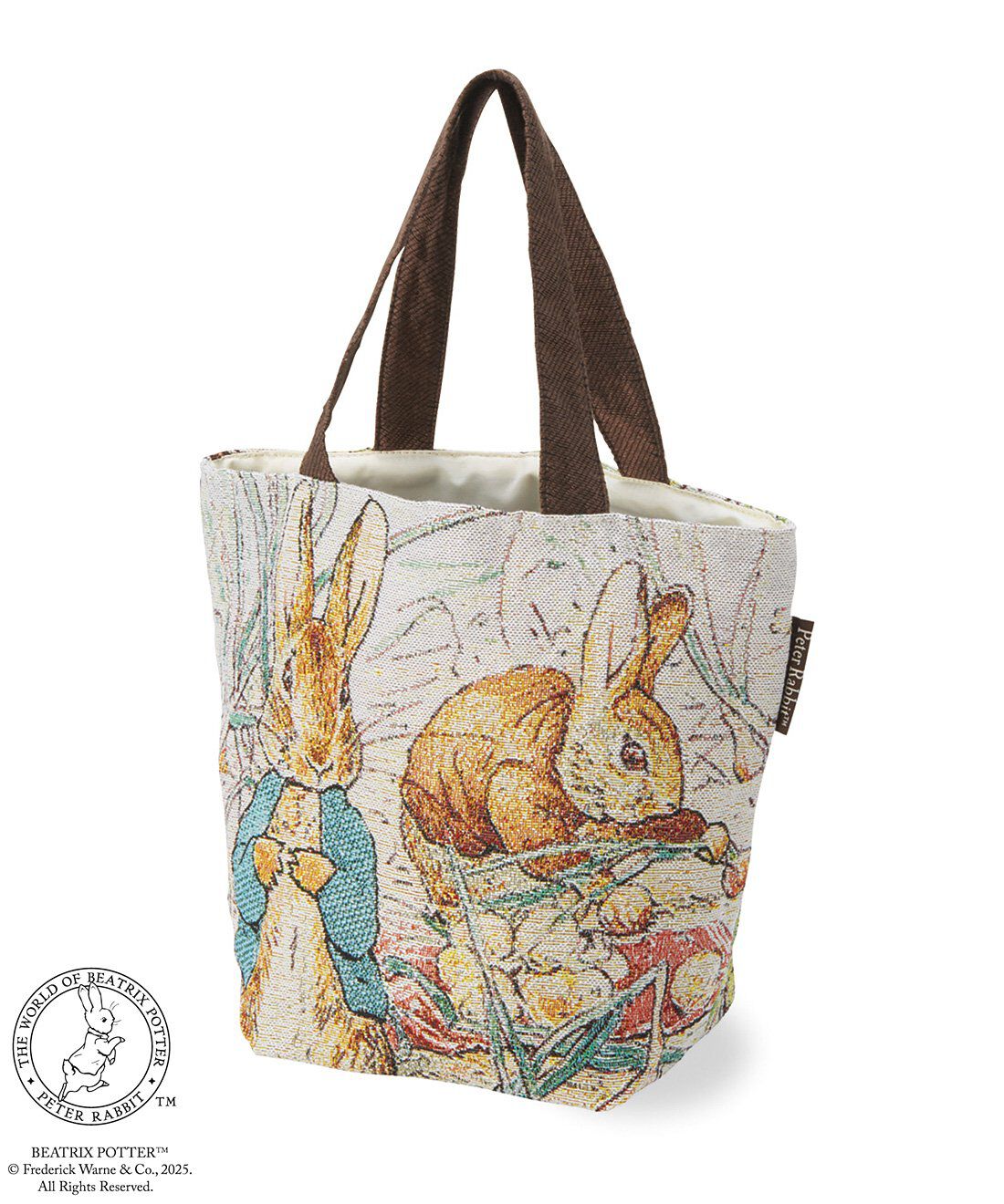 フェリシモの雑貨 Kraso|ピーターラビット（TM）　物語のワンシーンに思いを馳せる　ゴブラン織りまち付きバッグの会|〈デリシャスフィールド〉