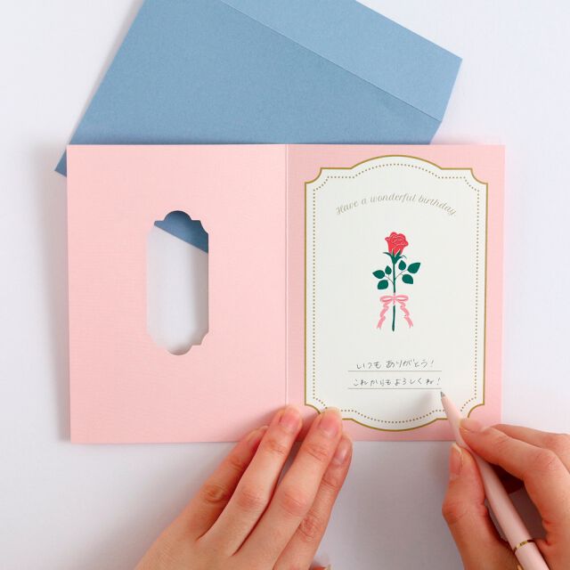 フェリシモの雑貨 Kraso|flor choose　メッセージセット〈バラ〉