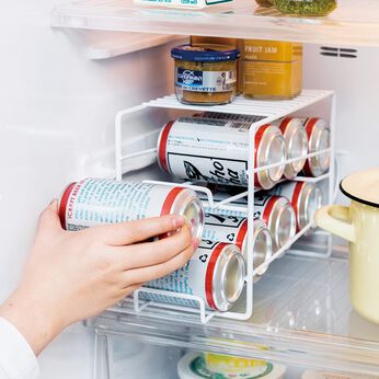 フェリシモの雑貨 Kraso | 冷蔵ストックをスマート化上にも置ける缶ストッカー