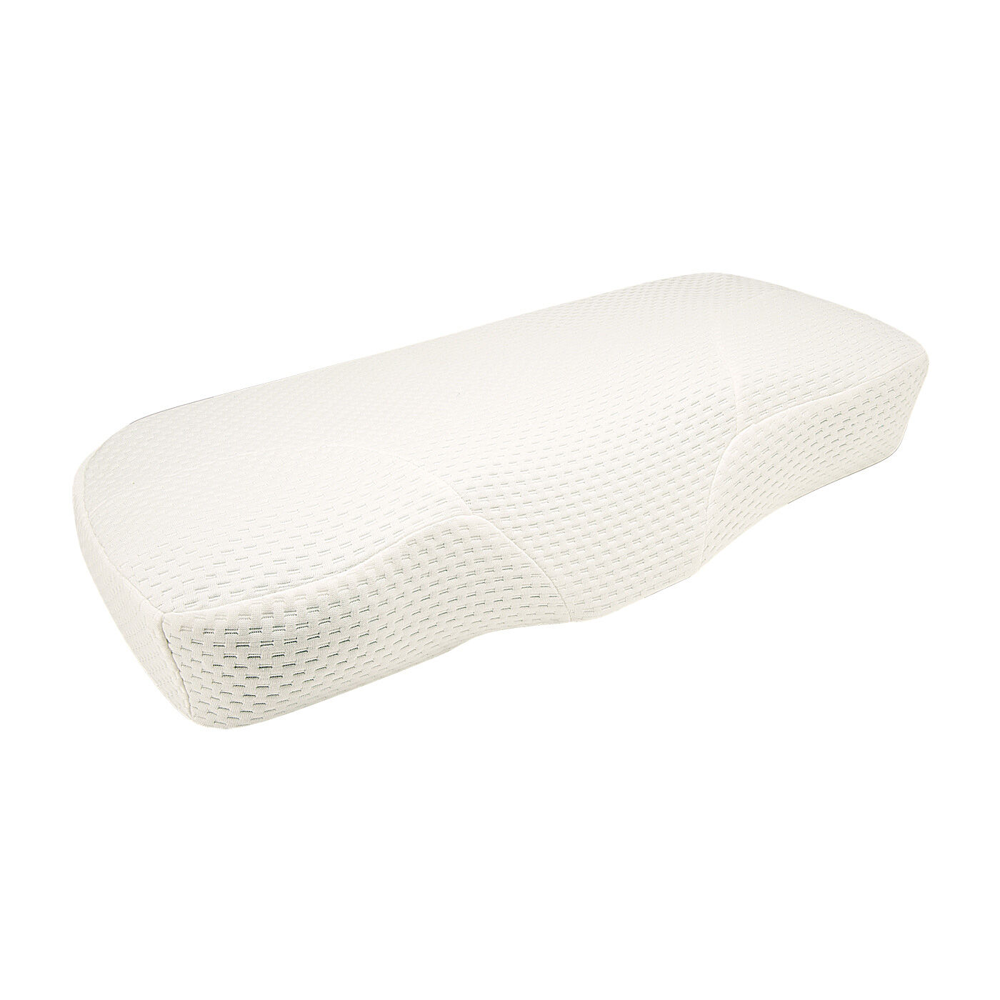 フェリシモの雑貨 Kraso|アーチ設計で首のカーブにフィット　自然な寝返りをサポートする ボディーアジャスト枕|洗えるカバー