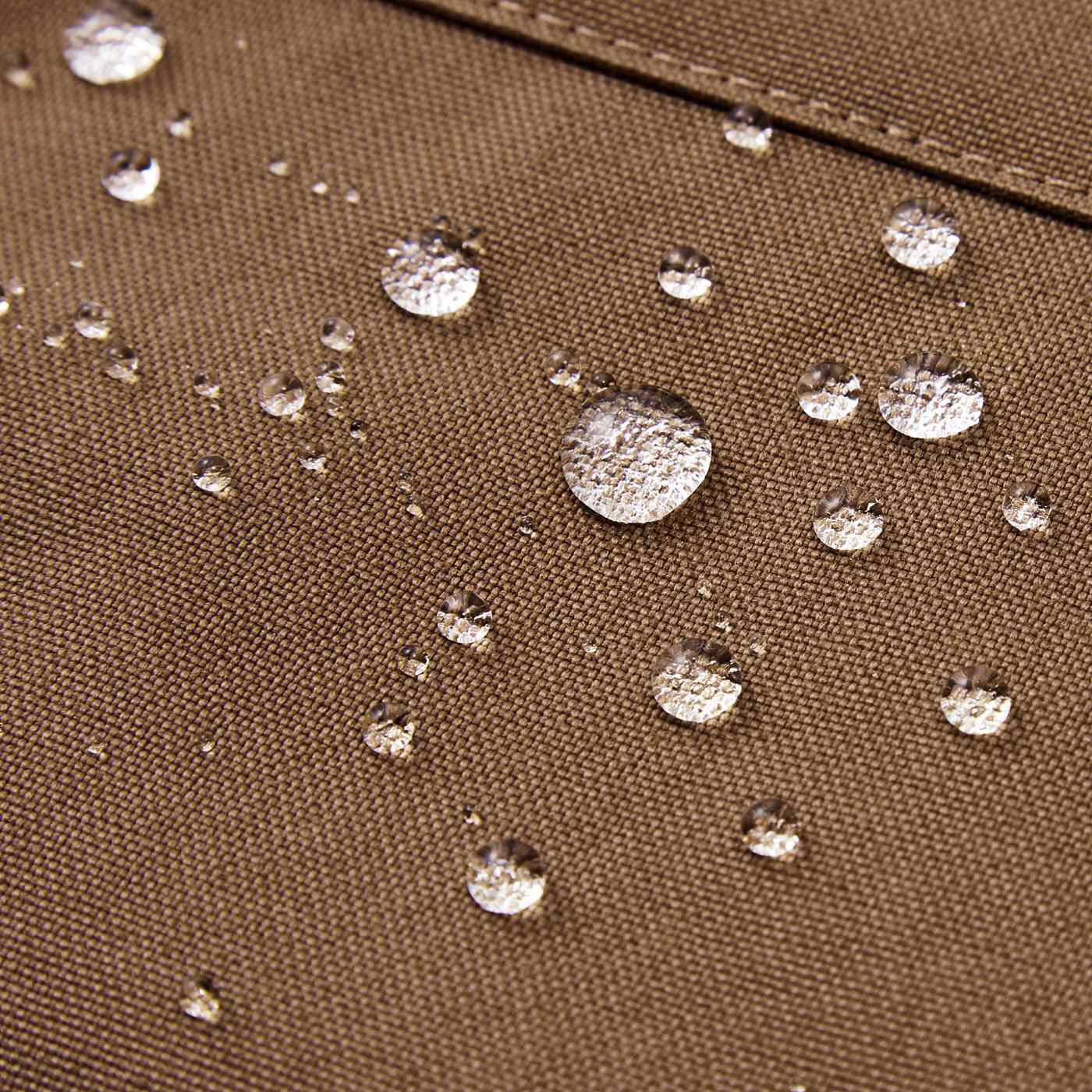 フェリシモの雑貨 Kraso|UP.de　着られるバッグ（TM） 付けポケットいっぱい 脚さばきのよいはっ水ショートエプロンの会|水に強いはっ水加工。