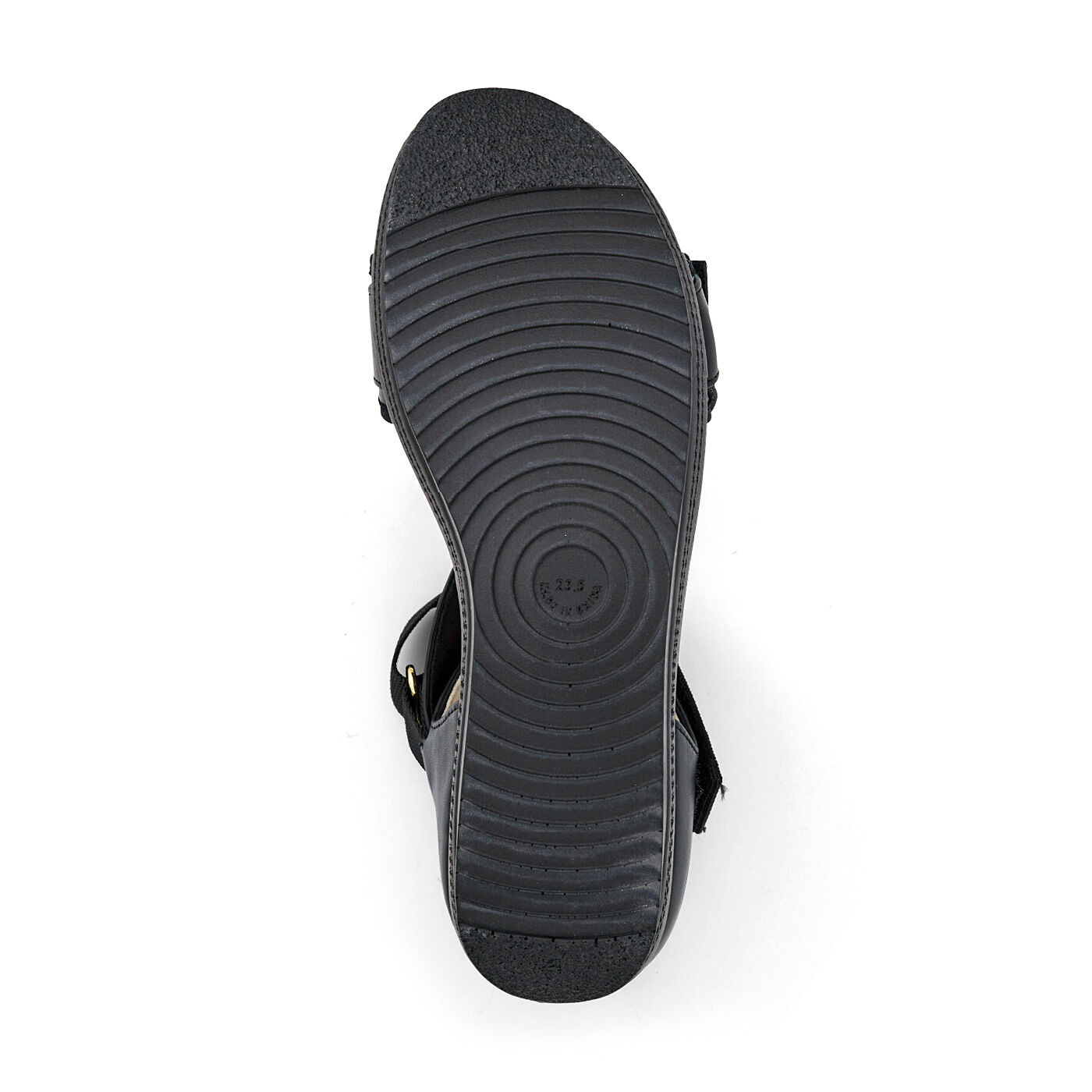 フェリシモの雑貨 Kraso|UP.de　スイスイ歩ける　Z型ベルトでしっかりフィット　5つ星サンダル〈ブラック〉|SOLE。