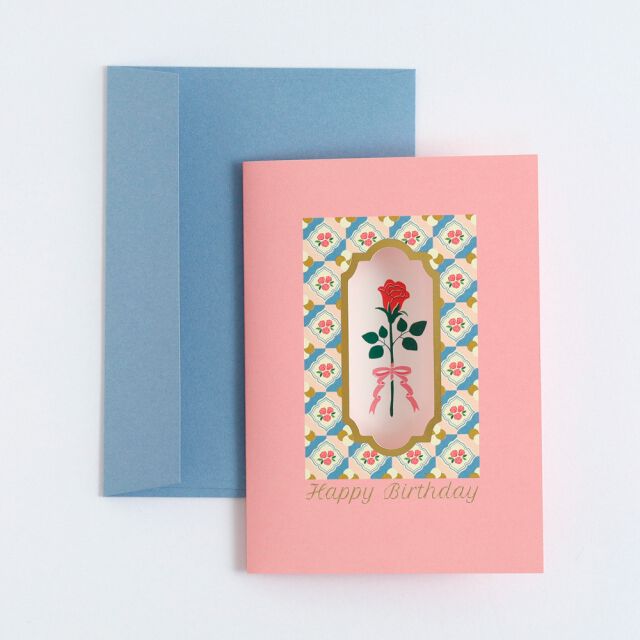 フェリシモの雑貨 Kraso|flor choose　メッセージセット〈バラ〉