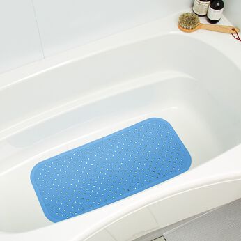 フェリシモの雑貨Kraso | たっぷりの吸盤で滑り予防浴槽マット〈ブルー〉