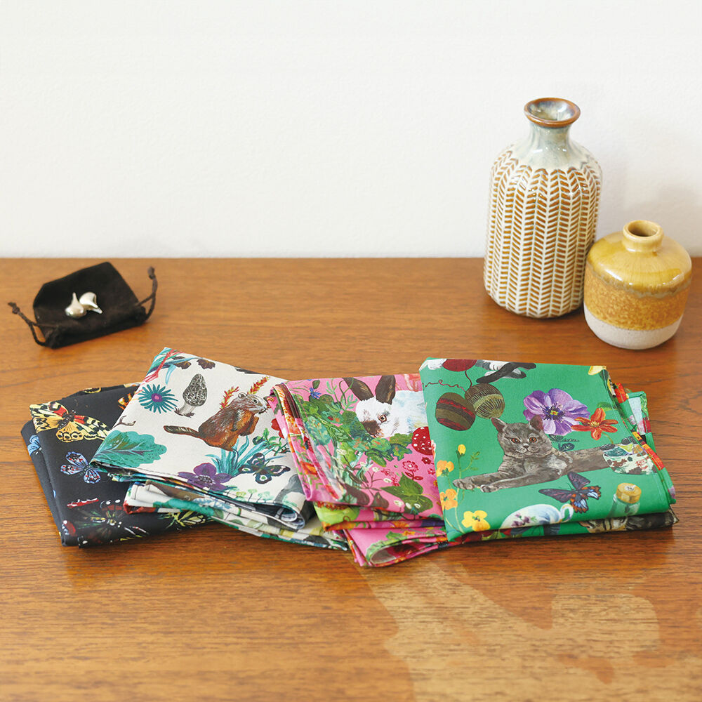 フェリシモの雑貨Kraso［クラソ］|Nathalie Lete Handkerchief Cats