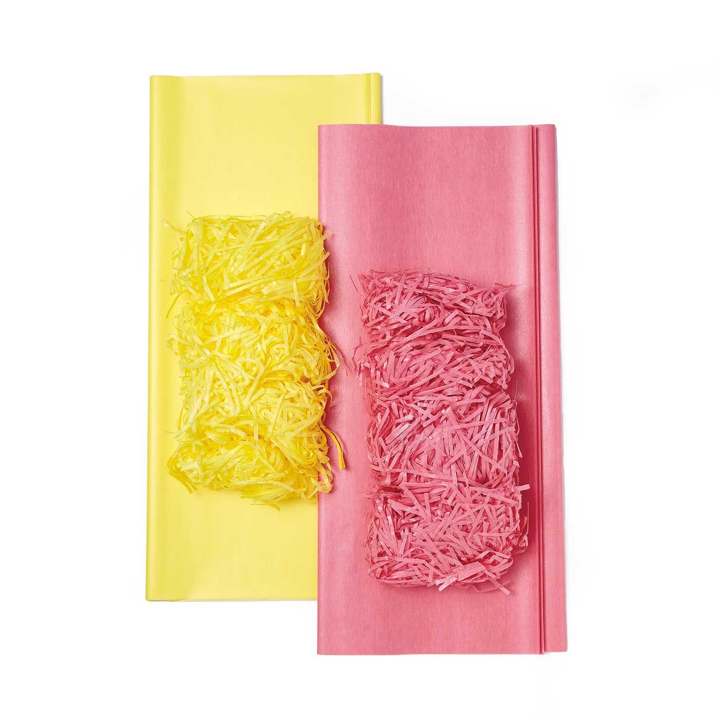 フェリシモの雑貨 Kraso|mt next 100 和紙ラッピング＆和紙パッキンの会|●1回のお届けセット例です。和紙ラッピング2色（各20枚）、和紙パッキン2色のセット。