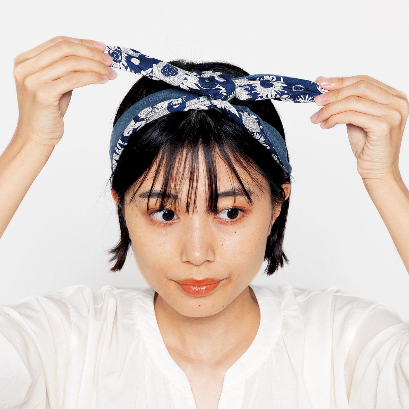 №188　ハンドメイド　リネン　ターバン