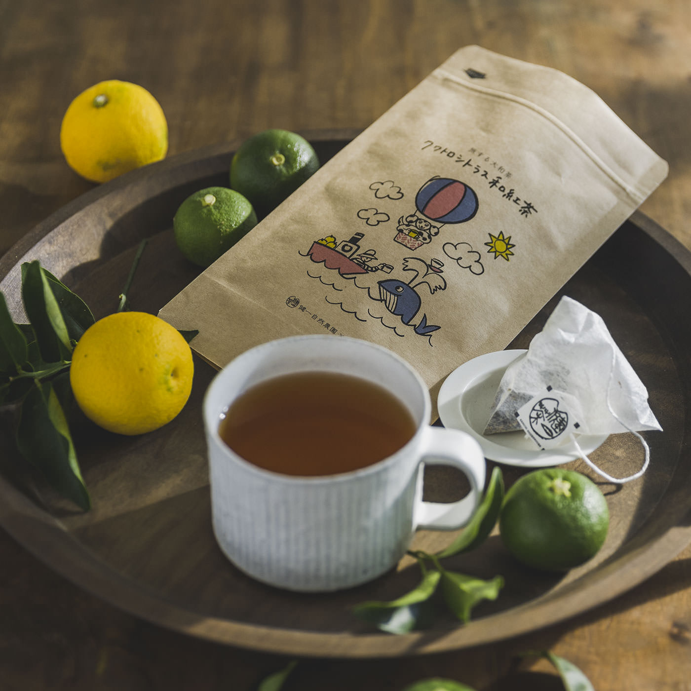 フェリシモの雑貨Kraso|健一自然農園×フェリシモ　旅する大和茶セット〈ティーバッグ〉の会|「旅する大和茶」をテーマに、奈良の「健一自然農園」で育った大和茶が日本各地の名産素材と「産地コラボ」。おいしいお茶が生まれました！