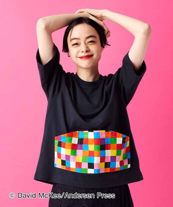 フェリシモの雑貨 Kraso | アプデ　着られるバッグぞうのエルマーＴシャツ