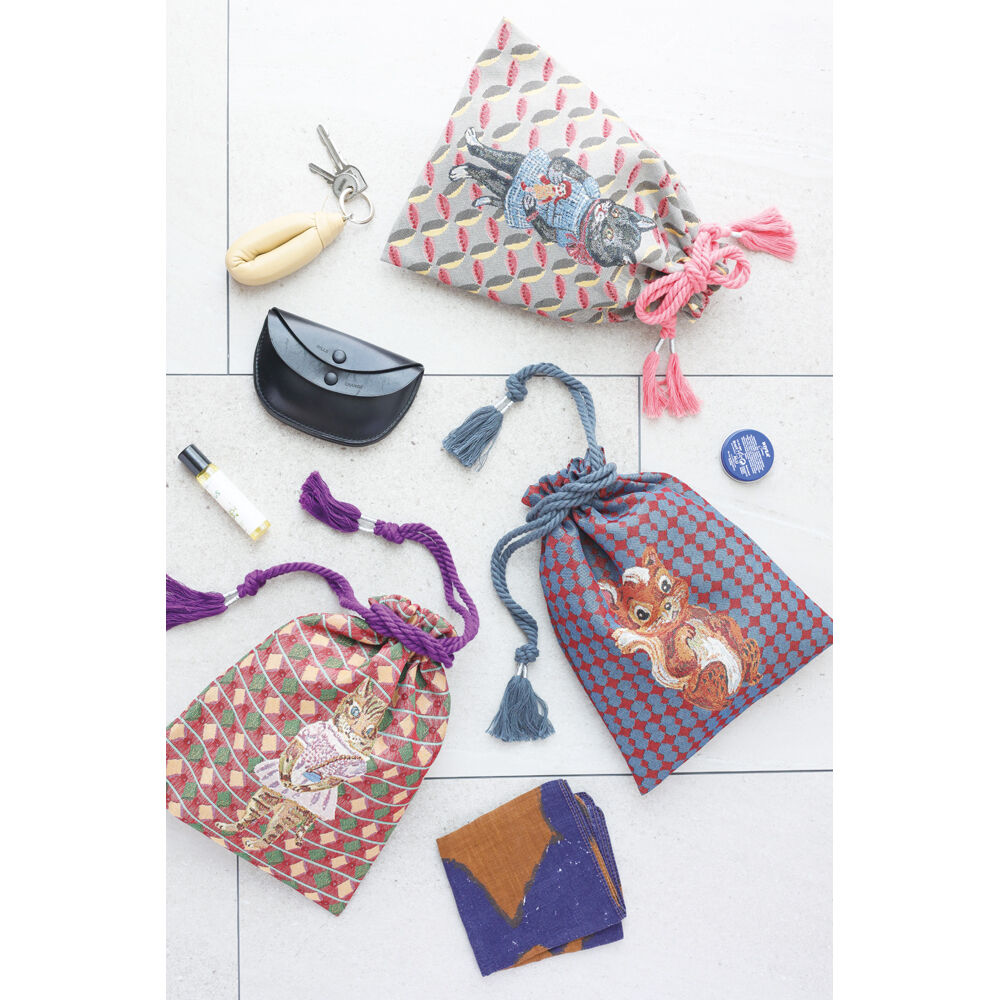フェリシモの雑貨Kraso［クラソ］|Nathalie Lete Drawstring bag Dog